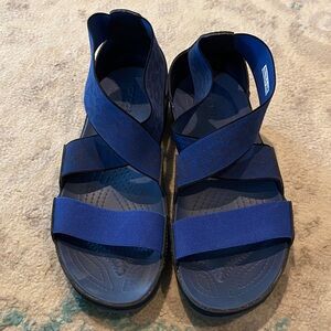 CROCS Navy Blue Slip-On Sandals